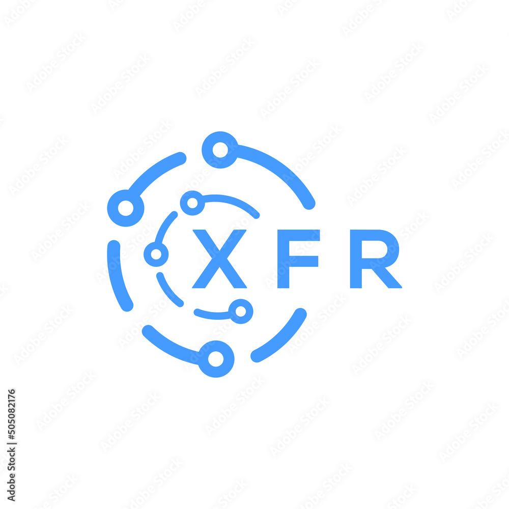 XFR technology letter logo design on black background. XFR creative initials technology letter logo concept. XFR technology letter design. XFR technology letter logo design on black background. XFR creative initials technology letter logo concept. XFR technology letter design.
