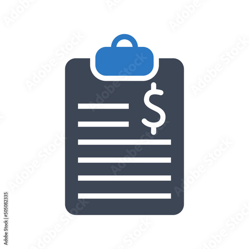 Business contract icon vector graphic illustration © Thuy Nguyen