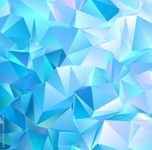 abstract  background. Design wallpaper. 3d mosaic triangles. vector © hary_cz