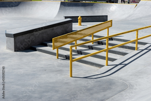 Fototapeta Naklejka Na Ścianę i Meble -  New park for skateboarding and bike riding