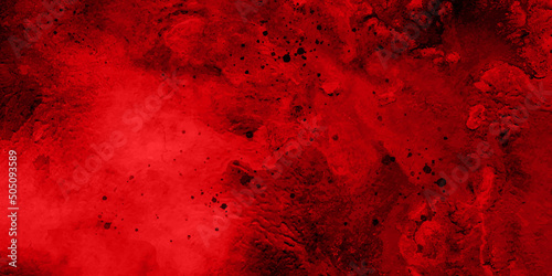 Scratches concrete wall texture, Scary concrete wall texture as background.  Abstract color black and red marble on black background and gray and red granite tiles floor on red background.