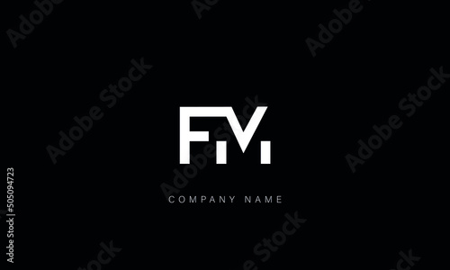 FM, MF, Letters Logo Monogram