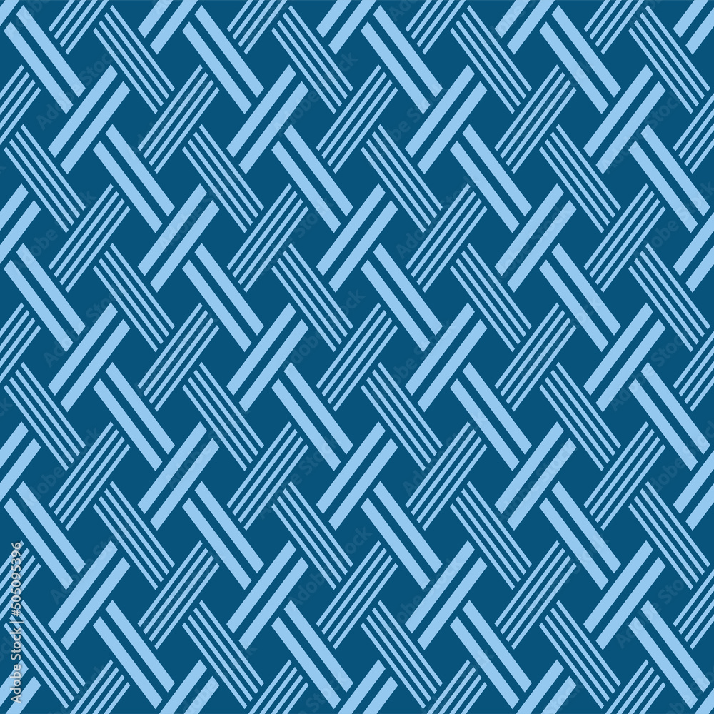 Japanese Diamond Weave Vector Seamless Pattern Japanese Diamond Weave Vector Seamless Pattern