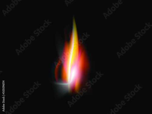 Fire flames black background