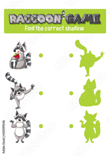 Worksheet design for matching shadow