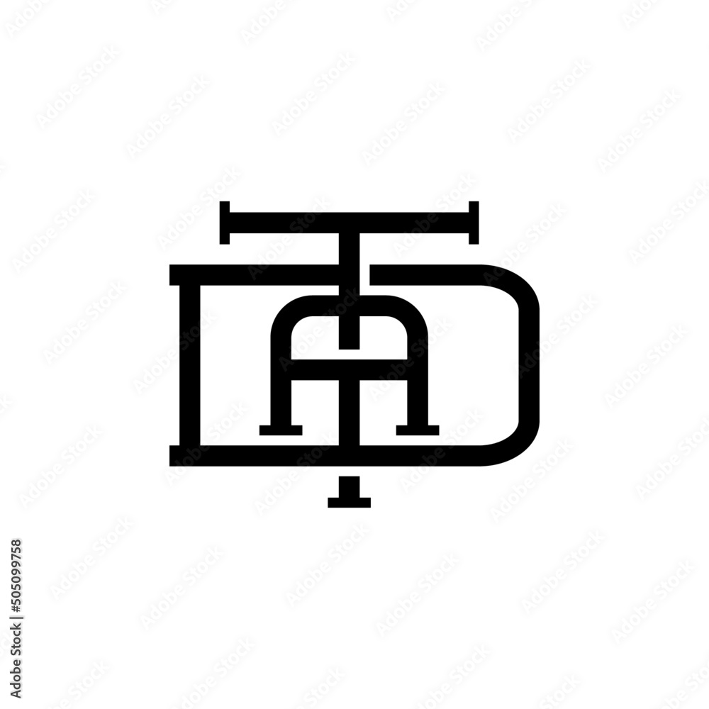 DTA Monogram Letter Logo Design