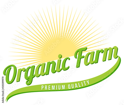 Font design for organic farm