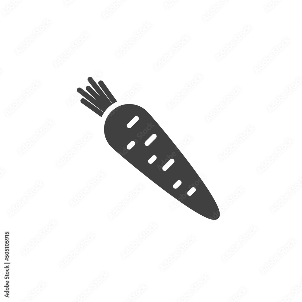 Carrot vegetable vector icon