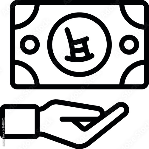 Give Pension Money Icon