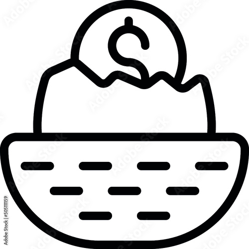 Broken Nest Egg Icon