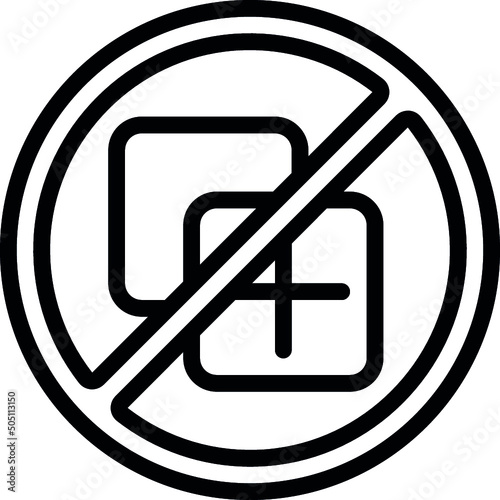 No Duplication Icon