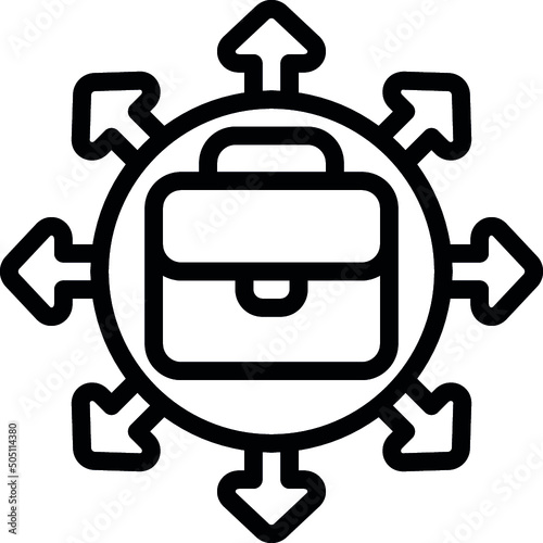 Outsourcing Icon