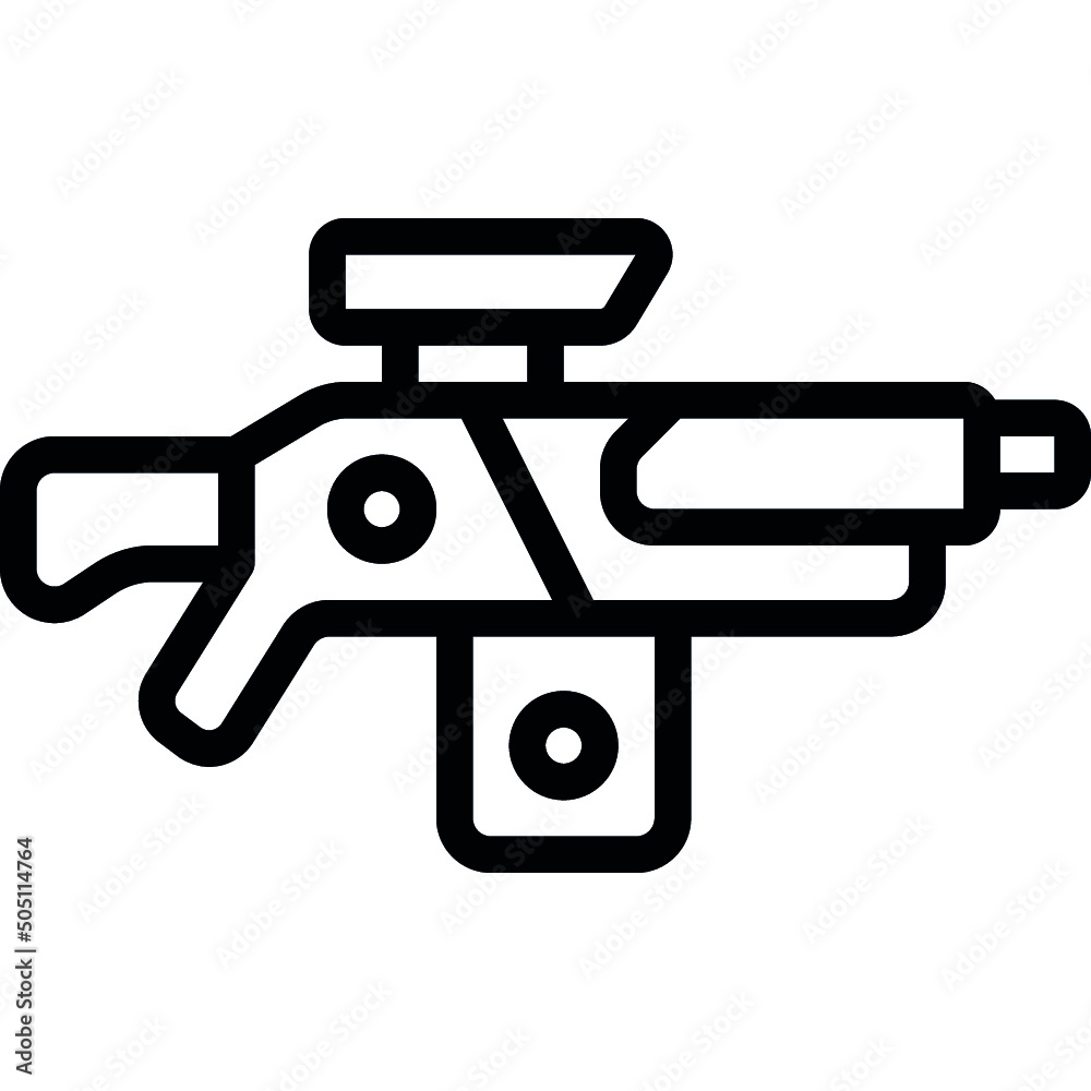 Virtual Machine Gun Icon Virtual Machine Gun Icon