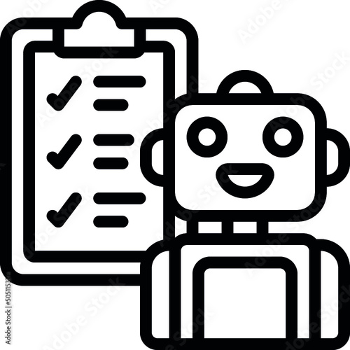 Robot Test Checklist Icon