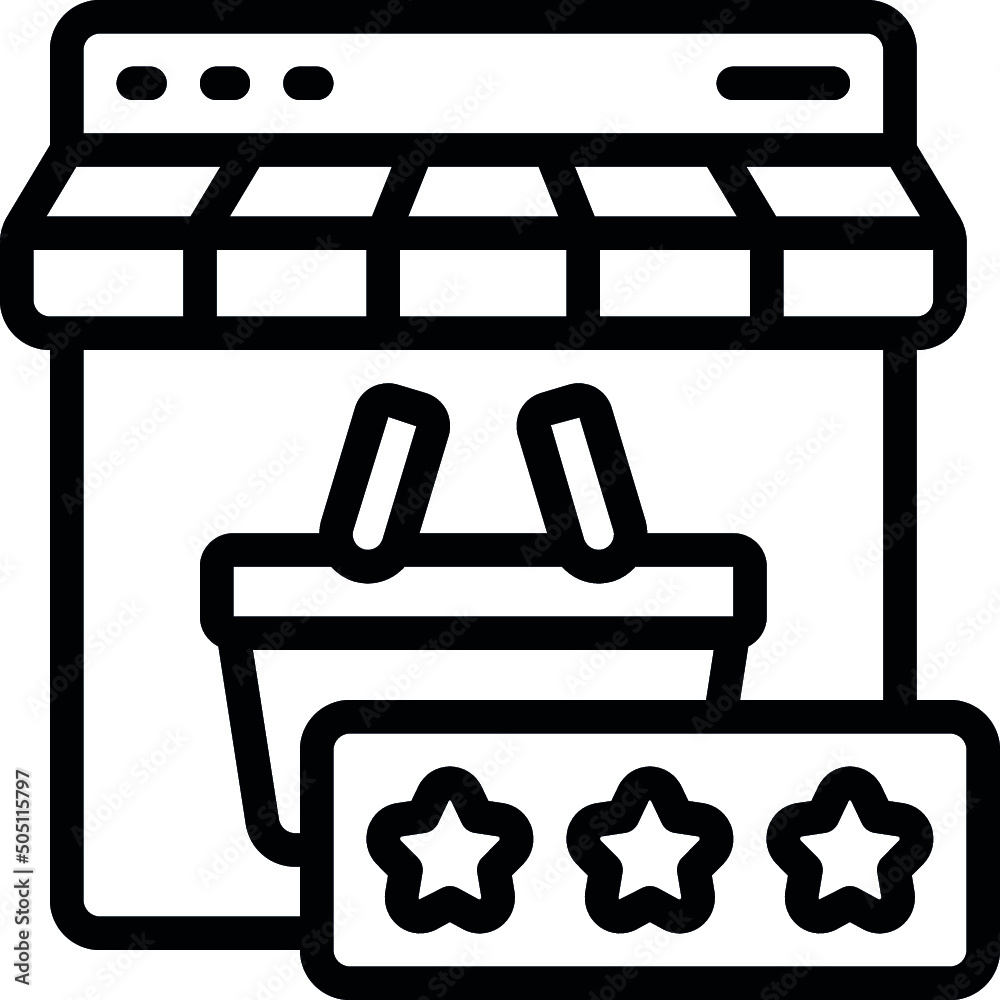 Online Shop Review Icon Online Shop Review Icon