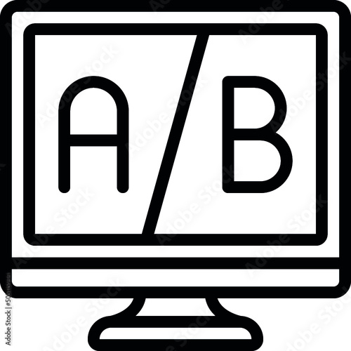 AB Testing Computer Icon