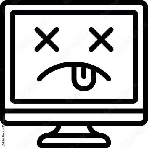 Dead Computer Icon