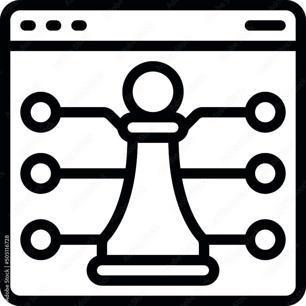 Obraz premium Digital Strategy Icon