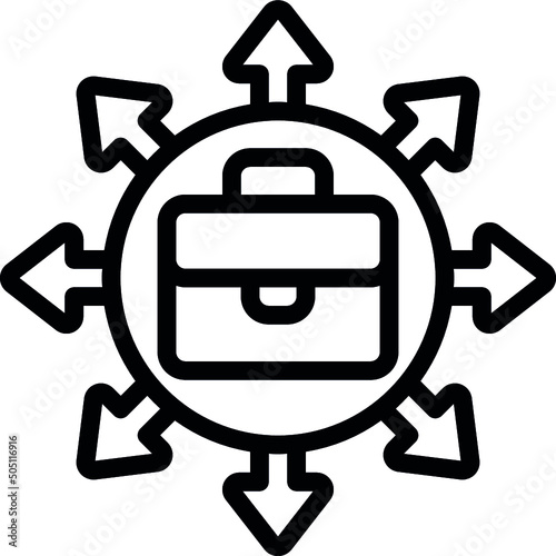 Outsourcing Work Icon