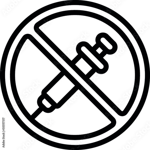 No Drug Use Icon