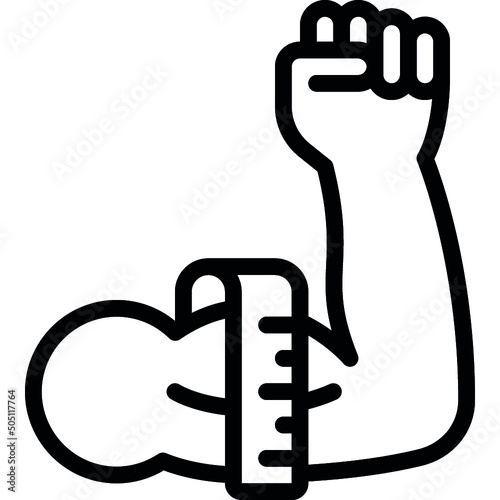 Measure Biceps Icon