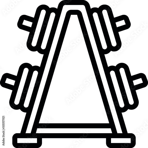 Weight Plate Stand Icon