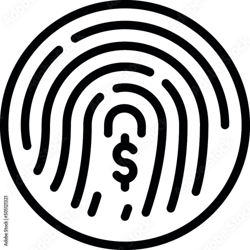 Biometric Money Icon