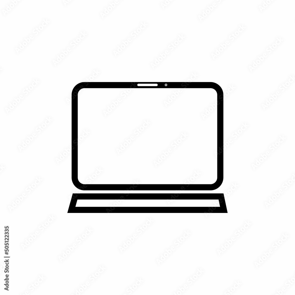 Laptop computer icon Template Laptop computer icon Template