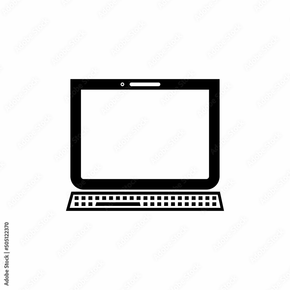 Laptop computer icon Template Laptop computer icon Template