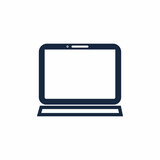 Laptop computer icon Template