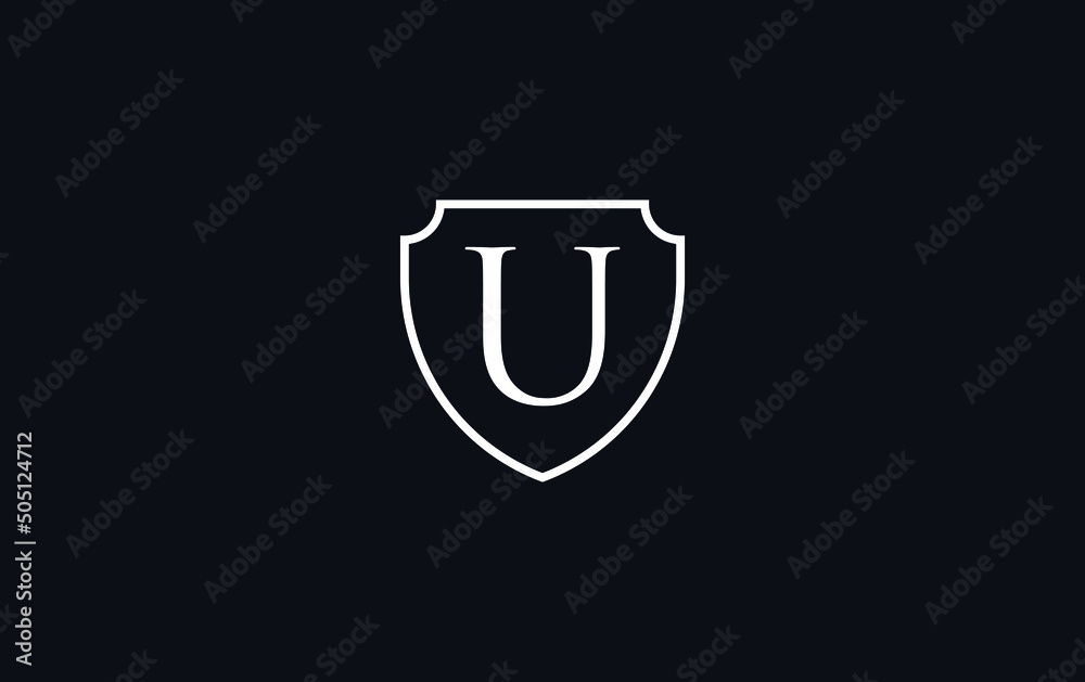 Shield Security and Protection logo design vector with the letter and alphabets U Shield Security and Protection logo design vector with the letter and alphabets U