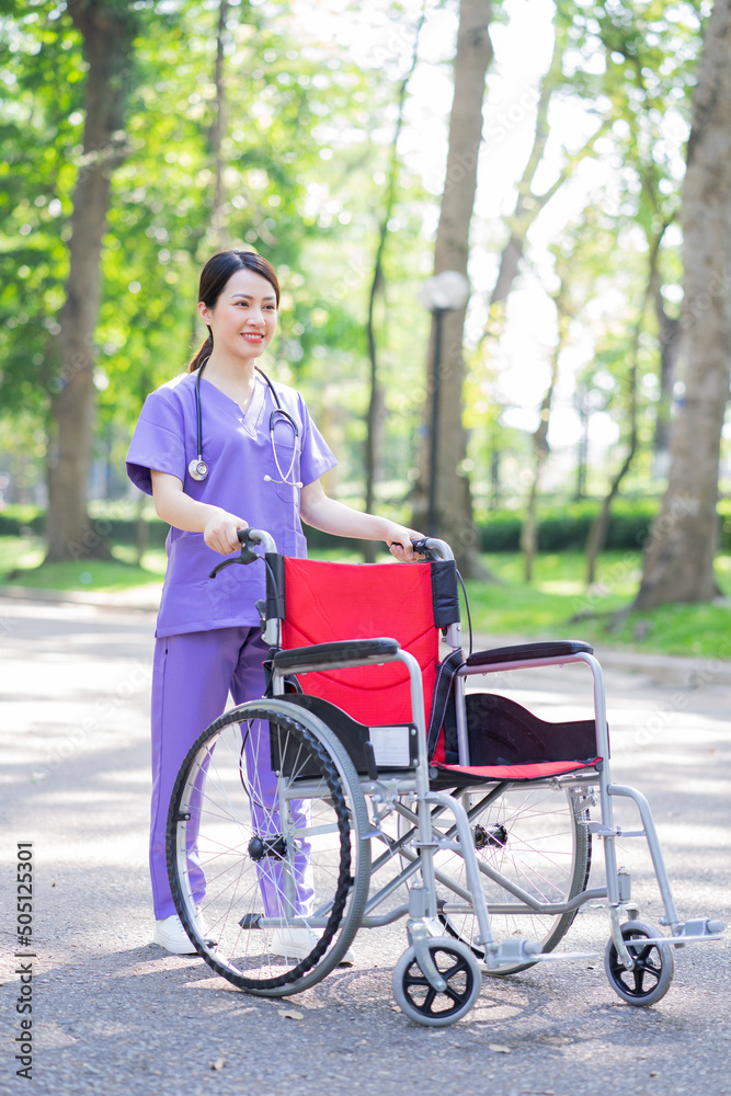 Portrait of young Asian female nurse Portrait of young Asian female nurse