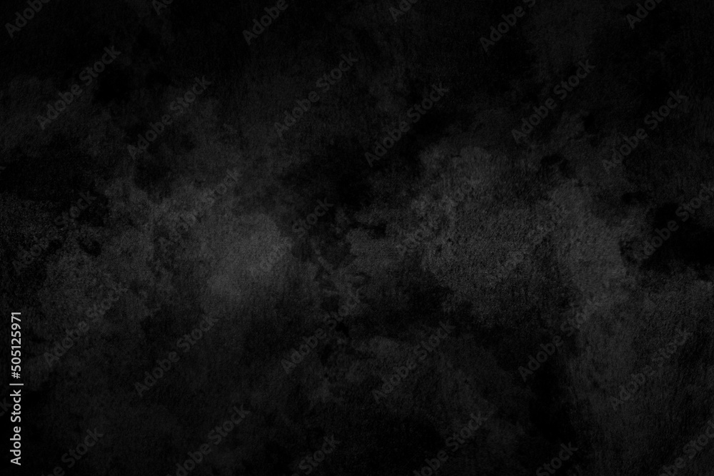 Concrete wall black and gray color for background. Old grunge textures with scratches and cracks. White and gray painted cement wall texture.