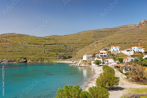 Lefkes beach of Kythnos island, Greece photo