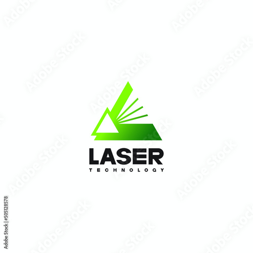 
An illustration consisting of a schematic image of a prism through which light passes. Optics and laser technology