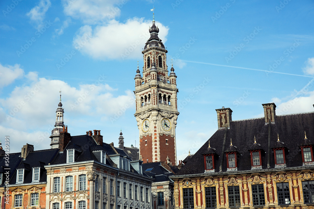 Central town square, La Grand Place in Lille
 