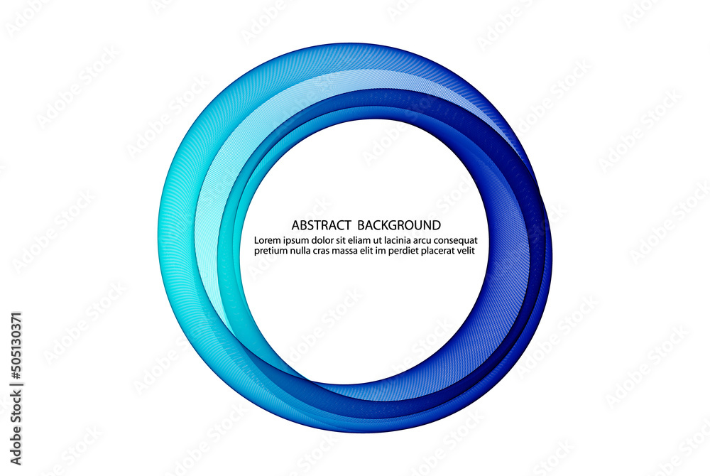 Blue transparent circular wave on a white background. wave vector design. banner and brochure, vector round lines, modern background design. Blue transparent circular wave on a white background. wave vector design. banner and brochure, vector round lines, modern background design.