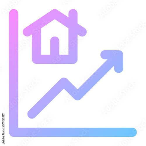graph gradient icon