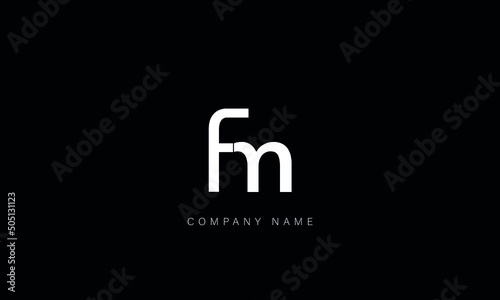 FM, MF, Letters Logo Monogram