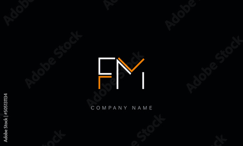 FM, MF, Letters Logo Monogram