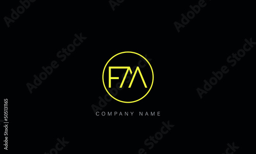 FM, MF, Letters Logo Monogram