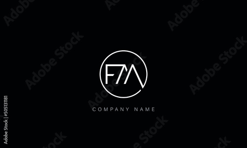 FM, MF, Letters Logo Monogram