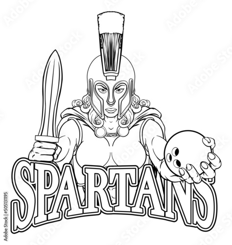 Spartan Trojan Gladiator Bowling Warrior Woman
