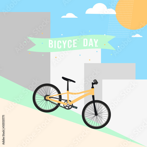 bicycle on the road