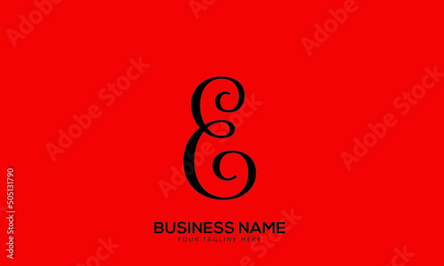 Alphabet BE or EB singature calligraphy monogram vector logo template