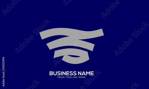 Alphabet NP or PN waves fishing monogram vector logo template