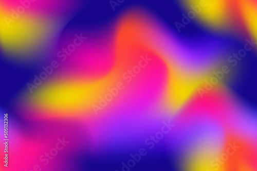 Dynamic gradient wavy fluid seamless backdrop. Modern abstract liquid repeating background. Holographic color mix tileable texture