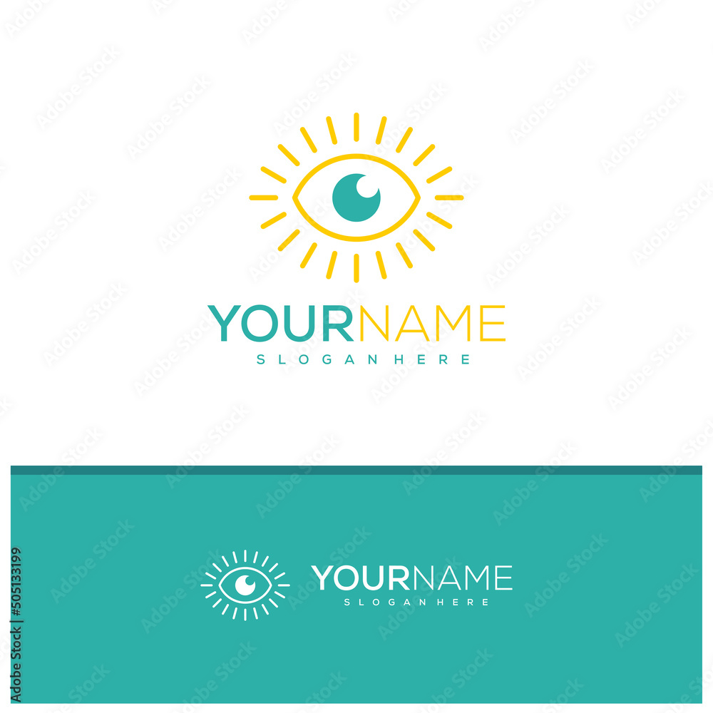 Fototapeta premium Eye logo design vector, Creative Eye logo concepts template illustration.