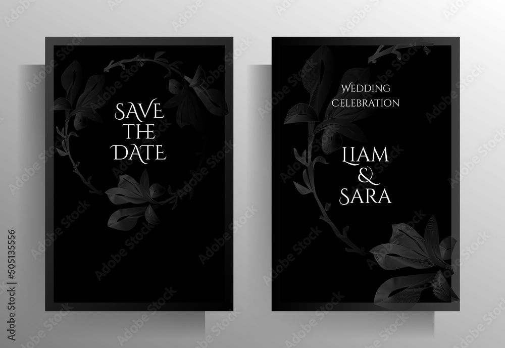 Wedding design set of vector templates. Wedding design set of vector templates.