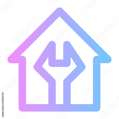 home repair gradient icon